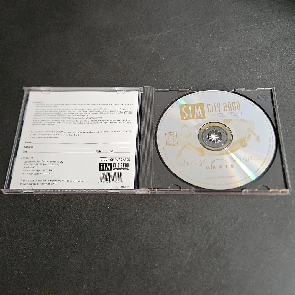 Sim City 2000 PC and Sim City 3000 Unlimited PC Disc Only
